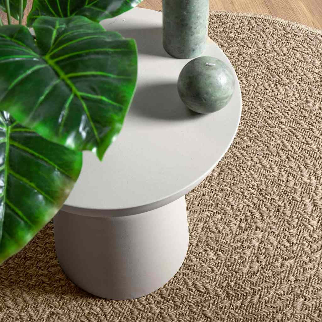 Vidaxl Alfombra Zizur Apariencia Yute Interior Exterior Beige Ø 160 Cm_1