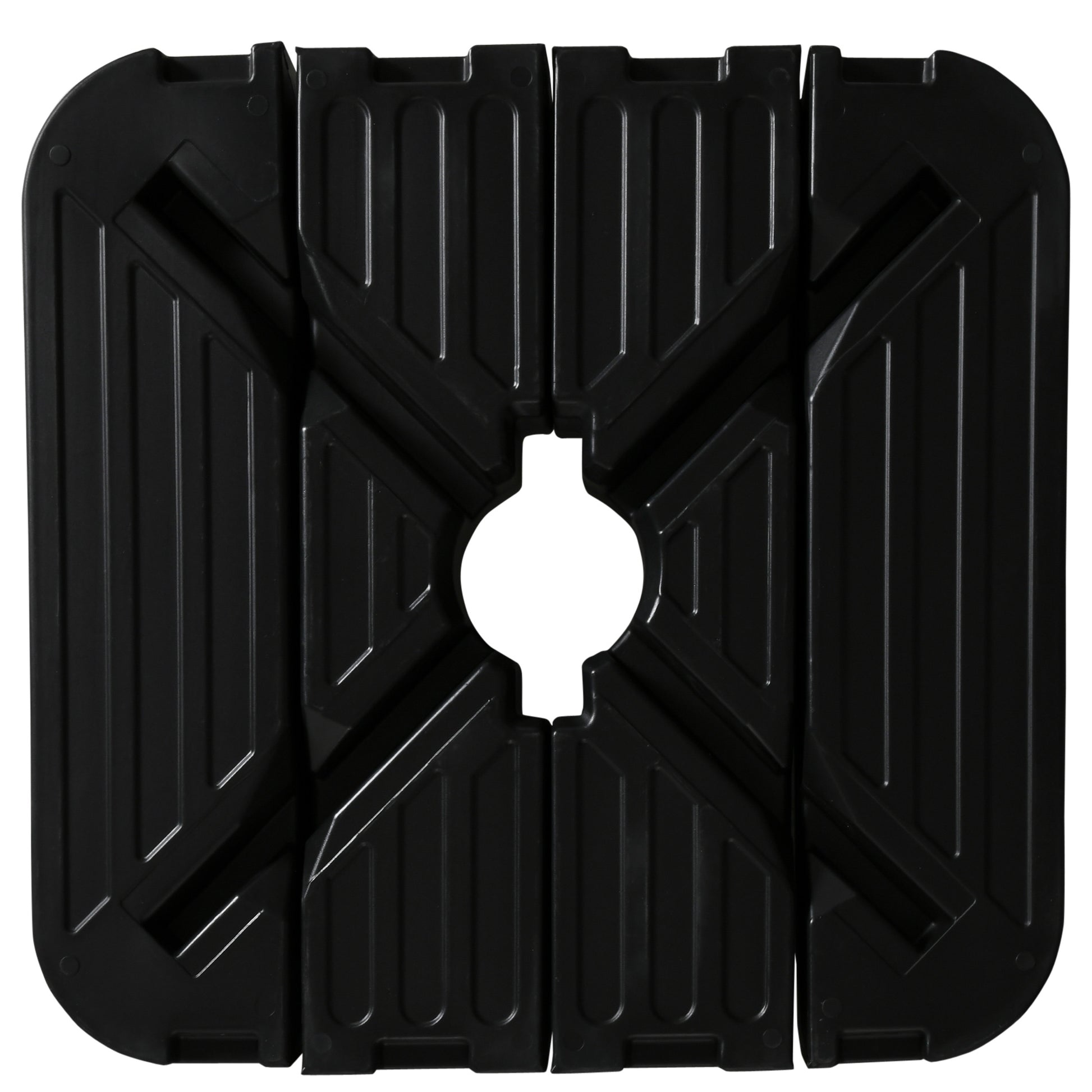 Outsunny Base De Sombrilla De 4 Piezas Rellenable De Agua 90 Kg O Arena 130 Kg_4