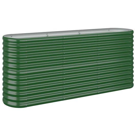 Jardinera Arriate Acero Galvanizado Verde 152x40x68 Cm_0