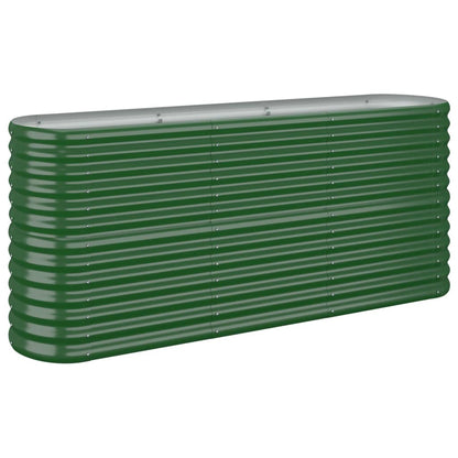 Jardinera Arriate Acero Galvanizado Verde 152x40x68 Cm_0