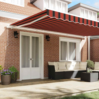 Toldo Retráctil Naranja Y Marrón 500 X 300 X 165 Cm_2