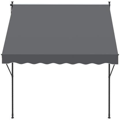 Outsunny Toldo Manual Retráctil 200x175x210-310cm Manivela Protección Solar Uv40_3