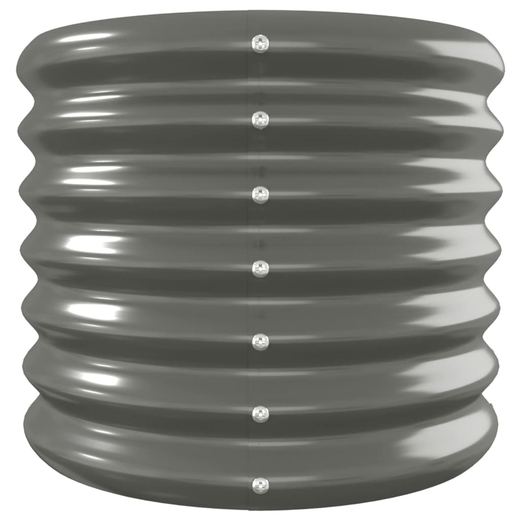 Jardinera Arriate Acero Galvanizado Gris 332x40x36 Cm_3