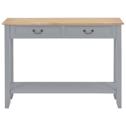 Mesa Consola De Madera Gris 110x35x80 Cm_1