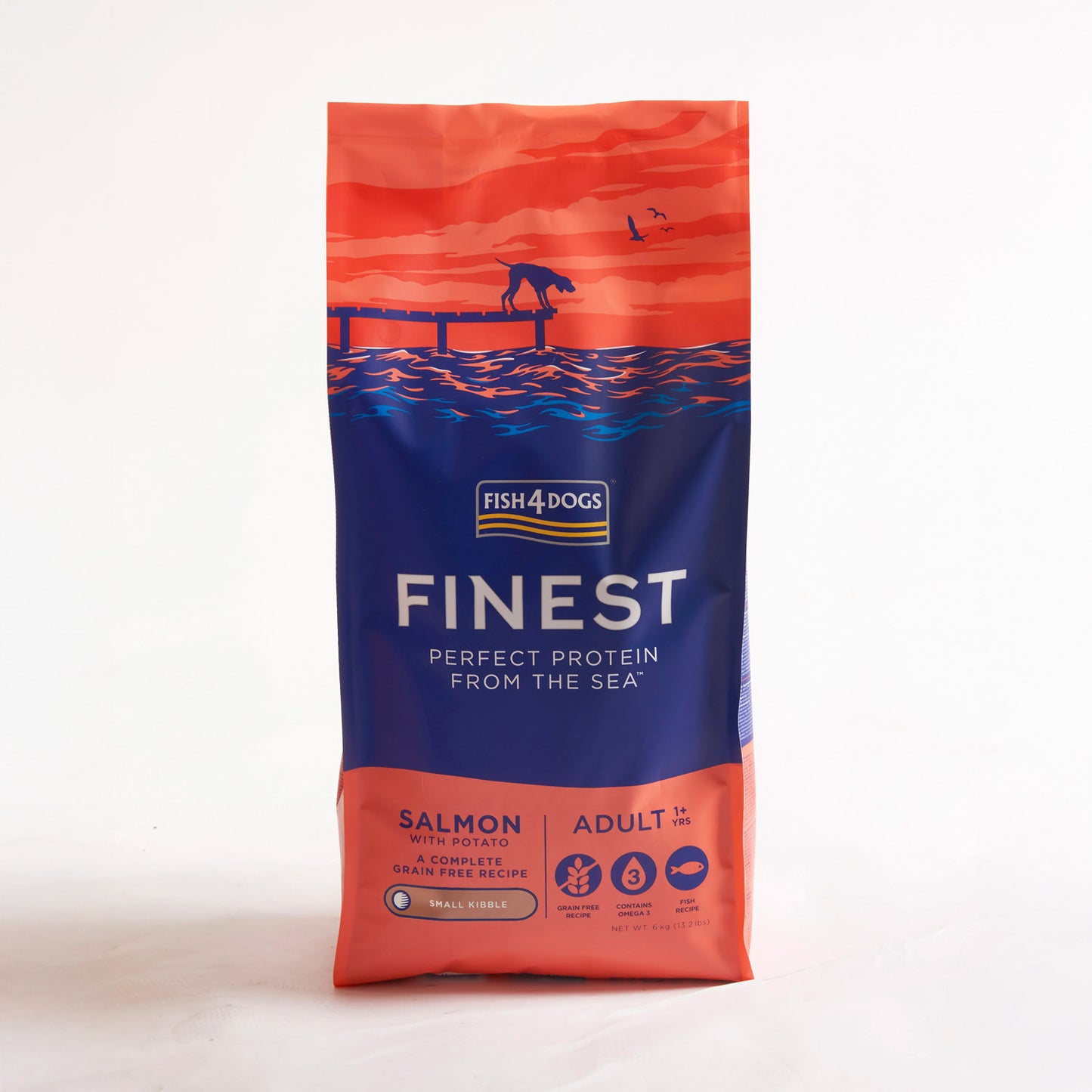 Fish4dogs Pienso Para Perro Adulto Sin Cereales – Salmón Y Patata Razas Pequeñas 6 Kg_0