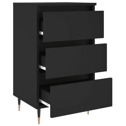 Mesitas De Noche 2 Uds Madera De Ingeniería Negro 40x35x69 Cm_4