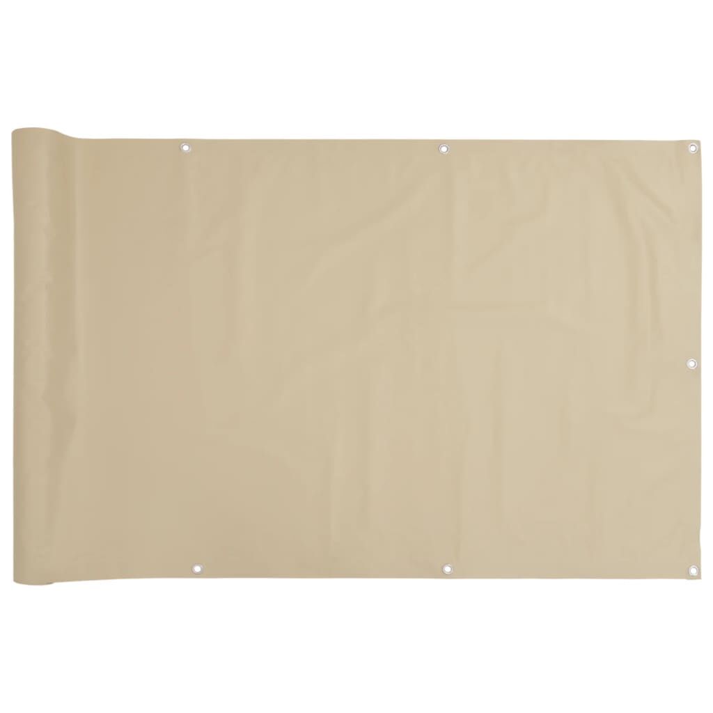 Vidaxl Toldo Para Balcón Tela Oxford Beige 90x300 Cm_0