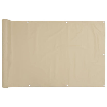 Vidaxl Toldo Para Balcón Tela Oxford Beige 90x300 Cm_0