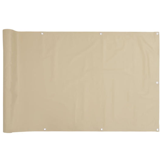 Vidaxl Toldo Para Balcón Tela Oxford Beige 90x300 Cm_0