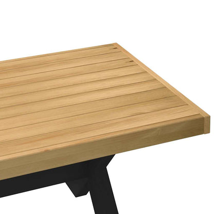 Mesa De Centro Noain Patas En X Madera Maciza Pino 120x60x40 Cm_4