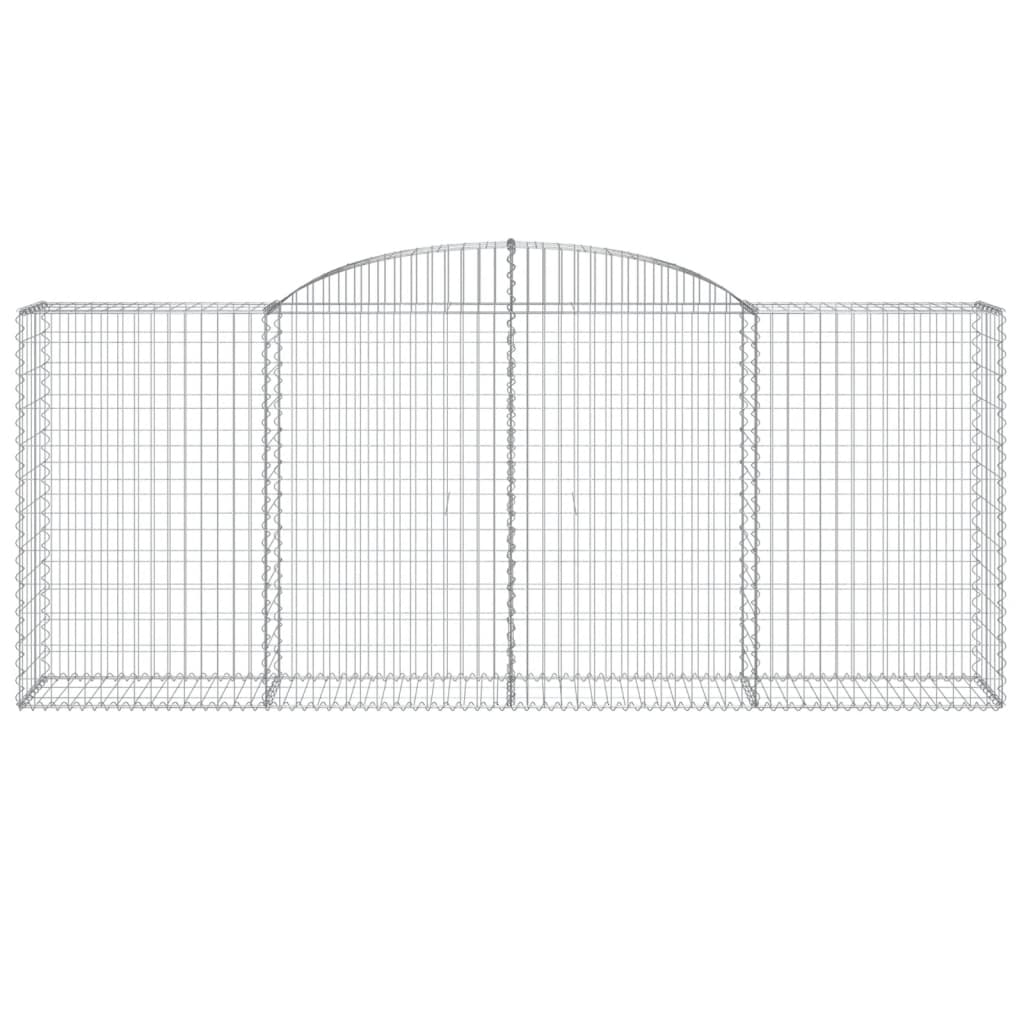Cestas De Gaviones 8 Uds Forma De Arco Hierro 300x50x120/140 Cm_3