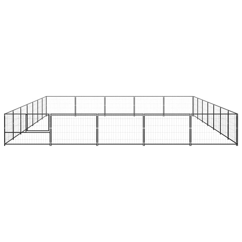 Perrera Acero 35 M² Negra_4