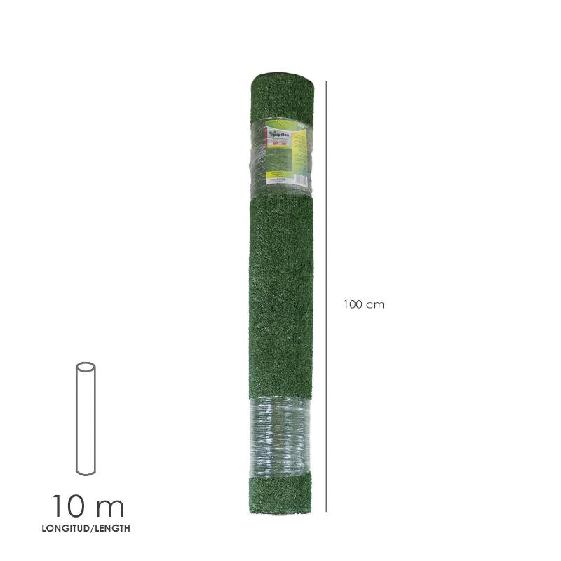 Cesped Artificial 7 Mm. Rollo 1x10 Mt. Césped Moqueta Para Interior Y Exterior. Jardín, Terraza, Balcón. Uso Domestico_1