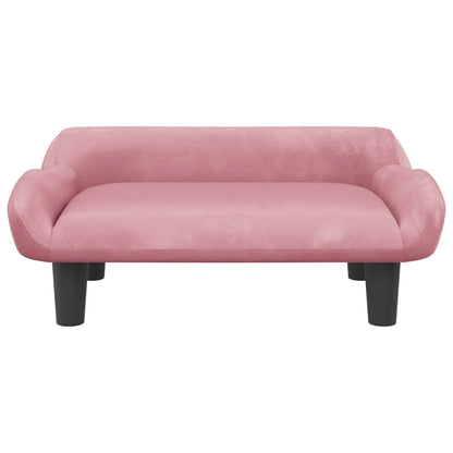 Cama Para Perros De Terciopelo Rosa 70x40x24 Cm / Vetonek_1