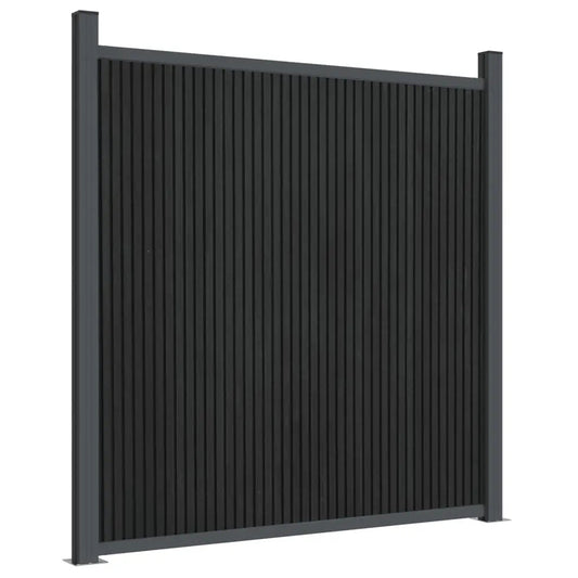 Panel De Valla Wpc Gris 1564x186 Cm / Vetonek_0