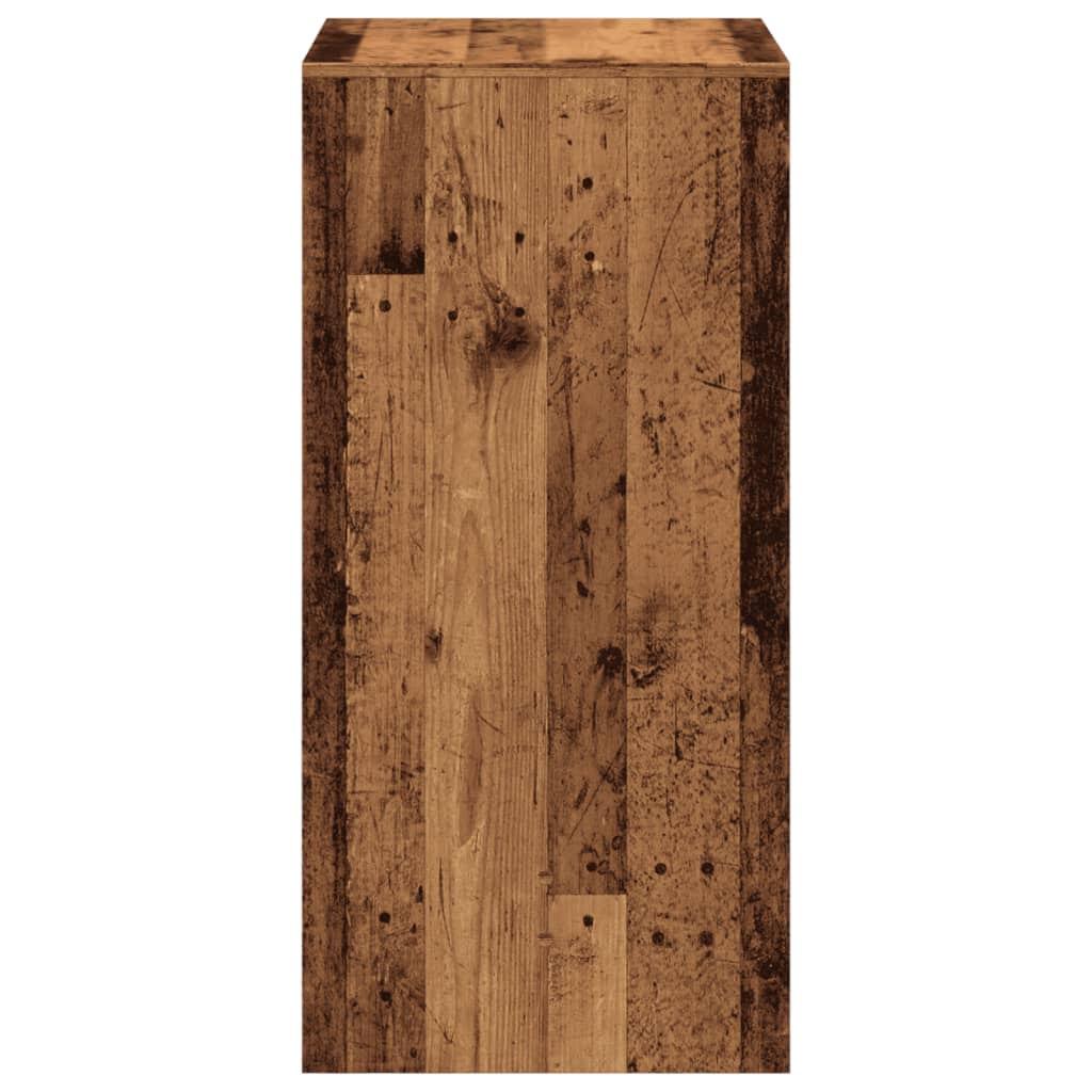 Mesa Alta De Bar Madera De Ingeniería Envejecida 51x50x103,5 Cm_3