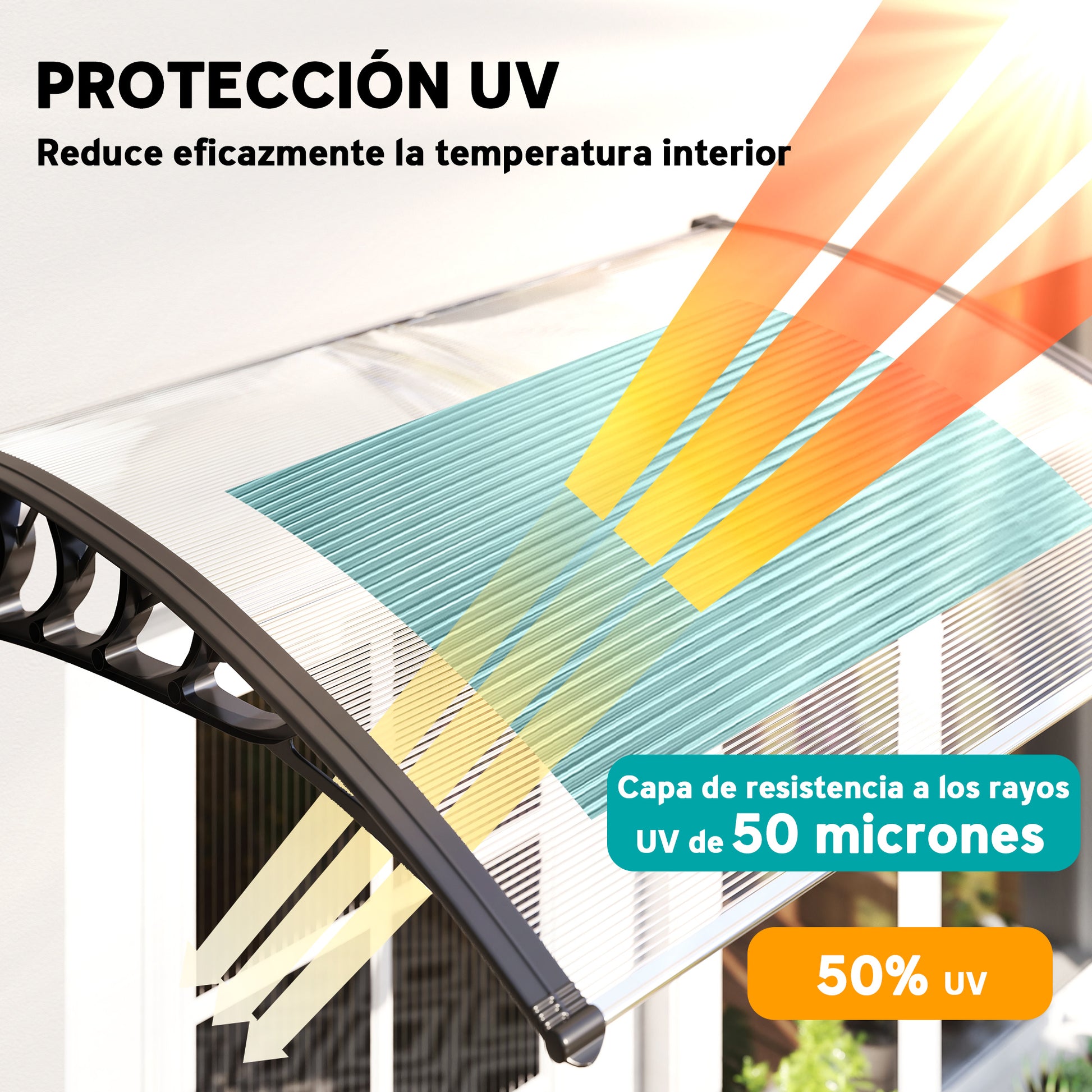 Outsunny Marquesinas Exterior Para Puertas Y Ventanas_3