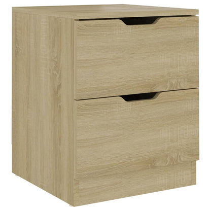 Mesita De Noche Madera De Ingeniería Roble Sonoma 40x40x50 Cm_0