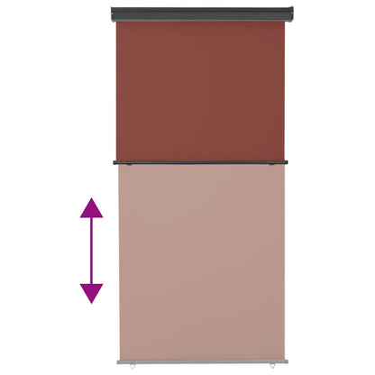 Vidaxl Toldo Lateral De Balcón Marrón 122x250 Cm_4