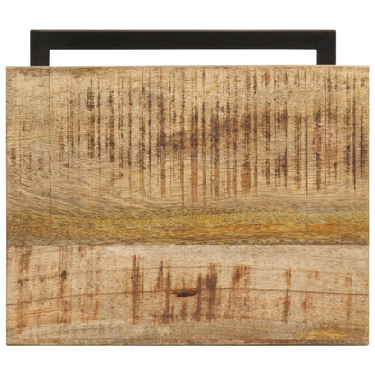 Mesitas Auxiliares 2 Uds Madera Mango Rugosa 31,5x24,5x64,5 Cm_4