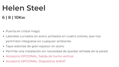 Bricosol Estufa De Pellets Helen Steel 10 Marron Vintage De Ferlux_2