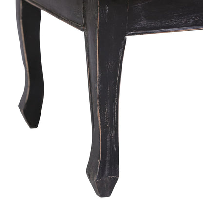 Mesa De Centro De Madera Maciza De Caoba Negra 120x60x45 Cm_3