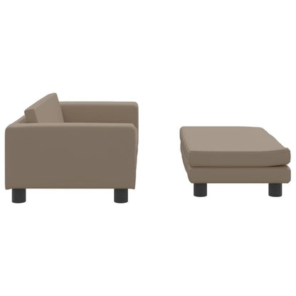 Cama De Perros Extensión Cuero Sintético Capuchino 100x50x30 Cm / Vetonek_1
