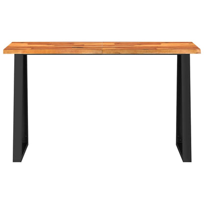 Mesa Consola Con Borde Vivo Madera Maciza Acacia 140x40x80 Cm_2
