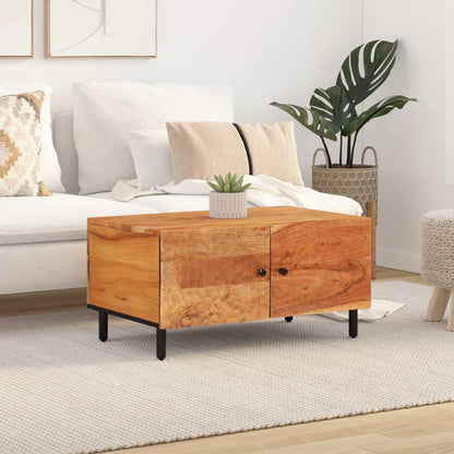 Mesa De Centro Madera Maciza De Acacia 80x50x40 Cm_1