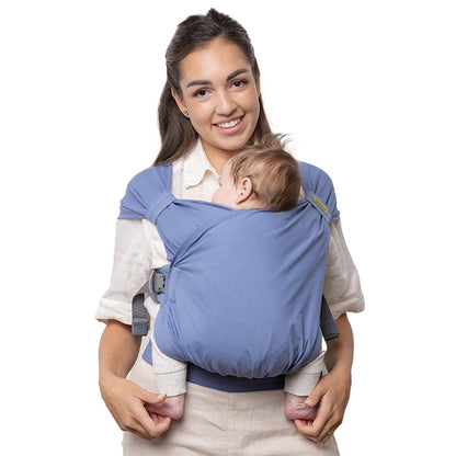 Portabebé Evolutivo Fular Mochila Boba Bliss Vintage Blue_0