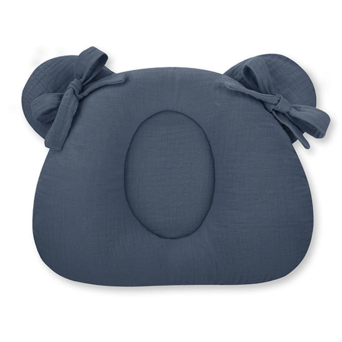 Almohada Cojin Plagiocefalia Bebés Muselina Petrol