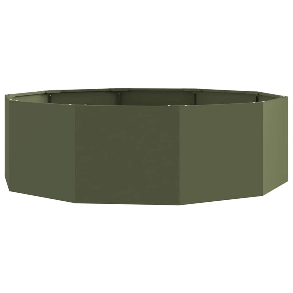 Jardinera Verde Oliva 120 X 120 X 35 Cm Acero_0