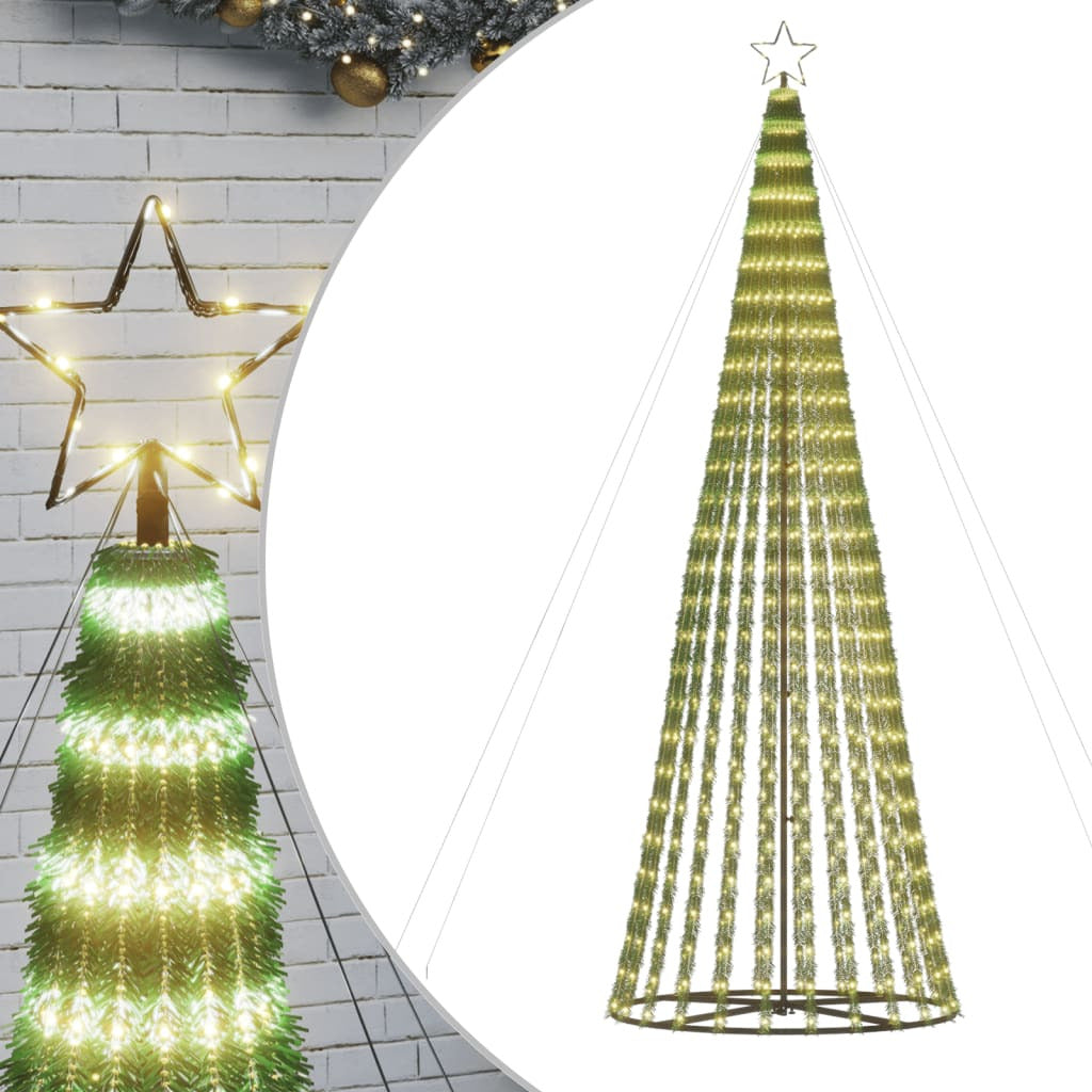 Vidaxl Árbol De Navidad Led 688 Leds Blanco Cálido 300 Cm_0