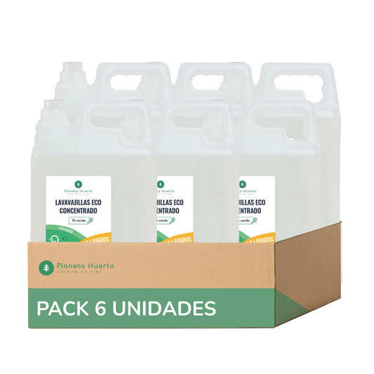 Pack 6xLavavajillas Manual Té Verde ECO Planeta Huerto 5l