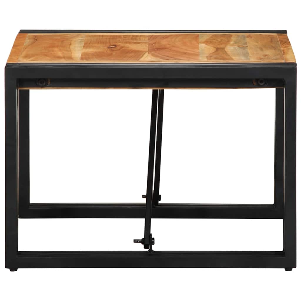 Mesa De Centro 50x50x35 Cm Madera Maciza Acacia_1