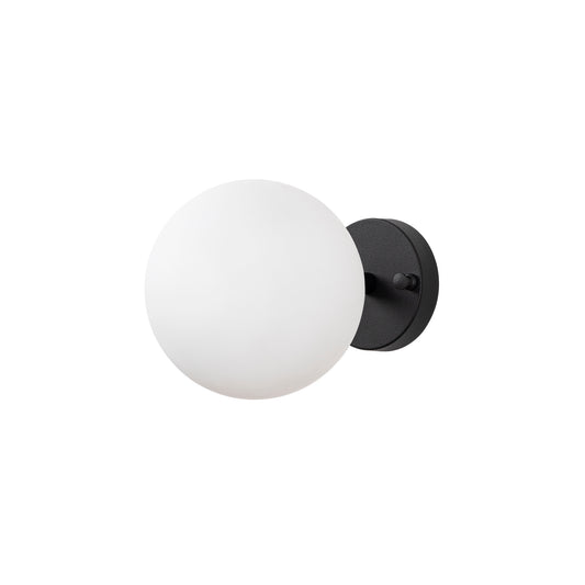 Aplique De Pared Pantalla Blanca, Metal , Negro, 15x15x24, Casquillo E14 Max 15 W_0