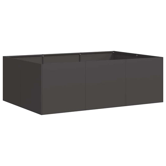 Jardinera De Acero Laminado En Frío Negro 120x80x40 Cm_0
