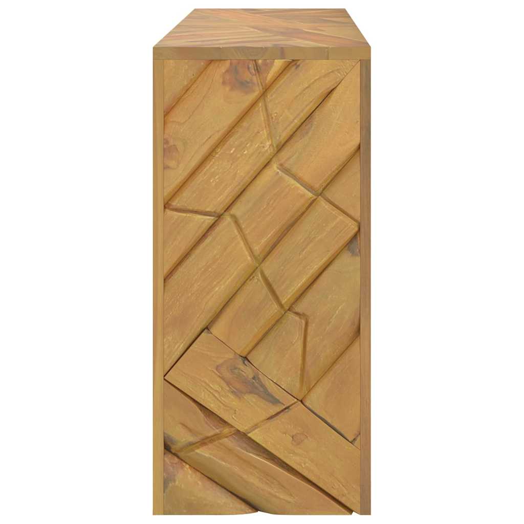 Mesa Consola Madera Maciza De Teca 110x35x75 Cm_4