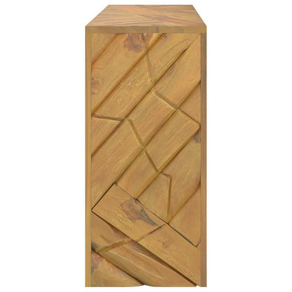 Mesa Consola Madera Maciza De Teca 110x35x75 Cm_4