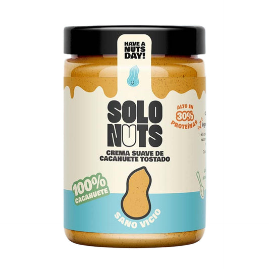 Crema suave de cacahuete 100%  Solo Nuts 280g