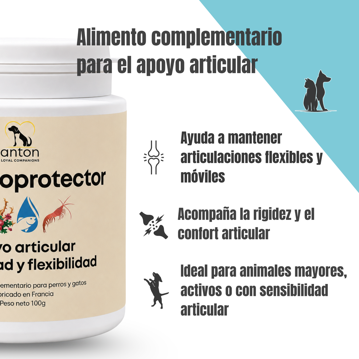 Condroprotector para perros y gatos – Movilidad y articulaciones – 100 g_2