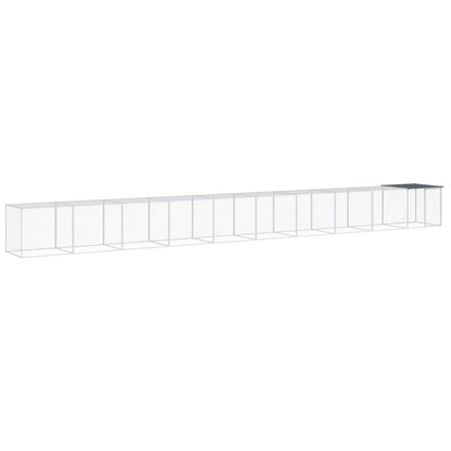 Vidaxl Gallinero Con Techo Acero Galvanizado Antracita 1003x98x90 Cm_0