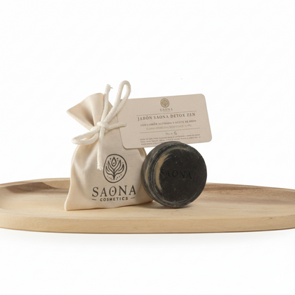 Jabón facial natural purificante Saona Detox Zen 70 g_2