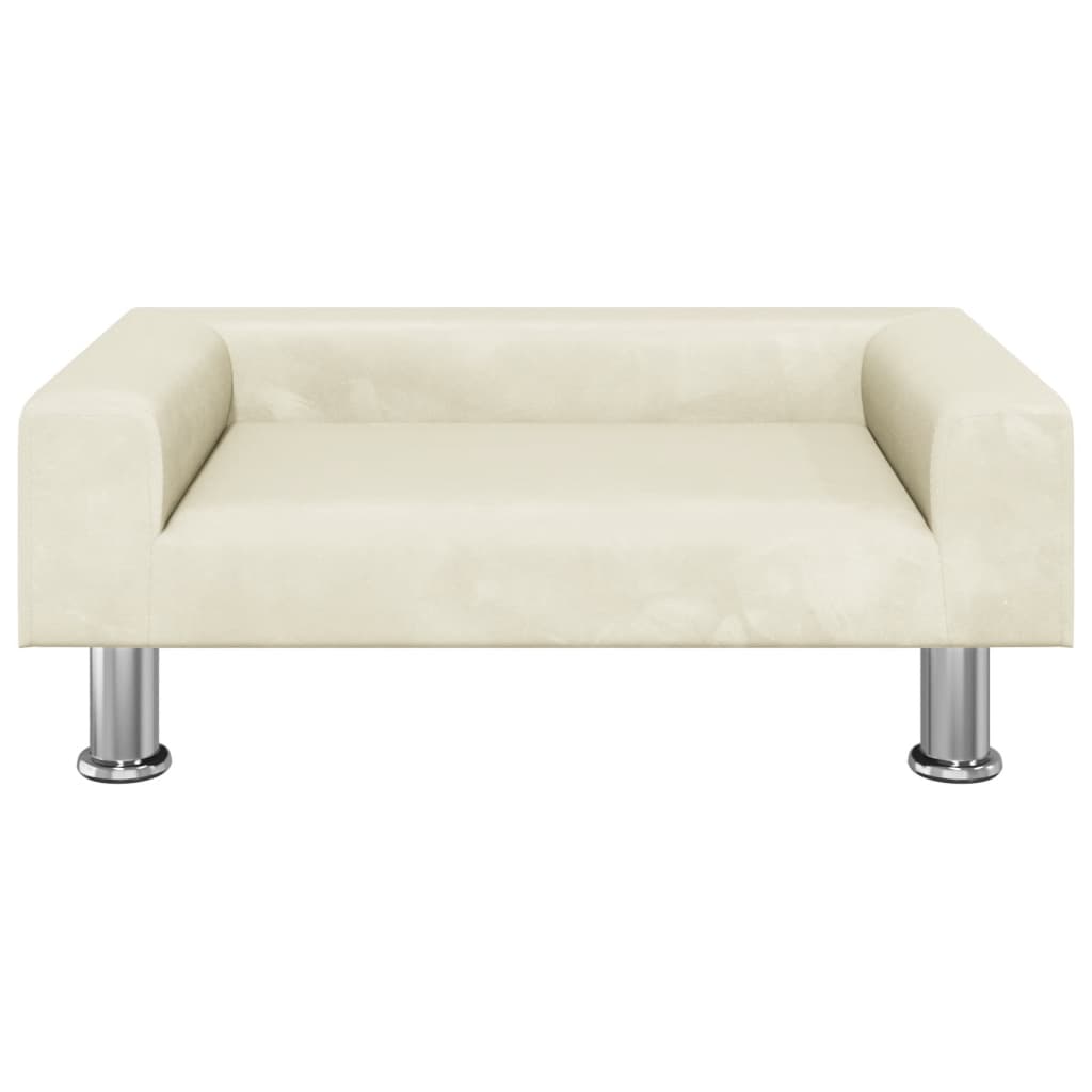 Cama Para Perros De Terciopelo Crema 70x45x26,5 Cm / Vetonek_2