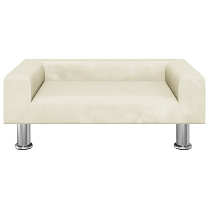 Cama Para Perros De Terciopelo Crema 70x45x26,5 Cm / Vetonek_2