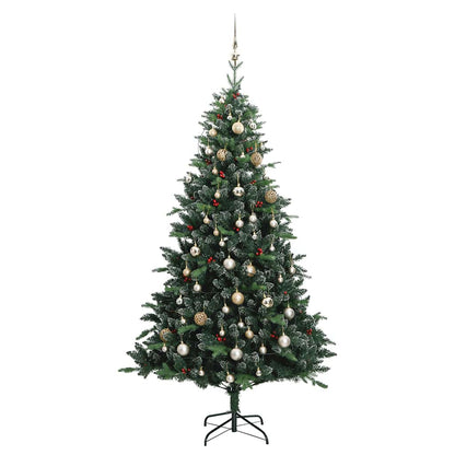 Vidaxl Árbol De Navidad Artificial Con Bisagras 150 Led Y Bolas 150 Cm_3