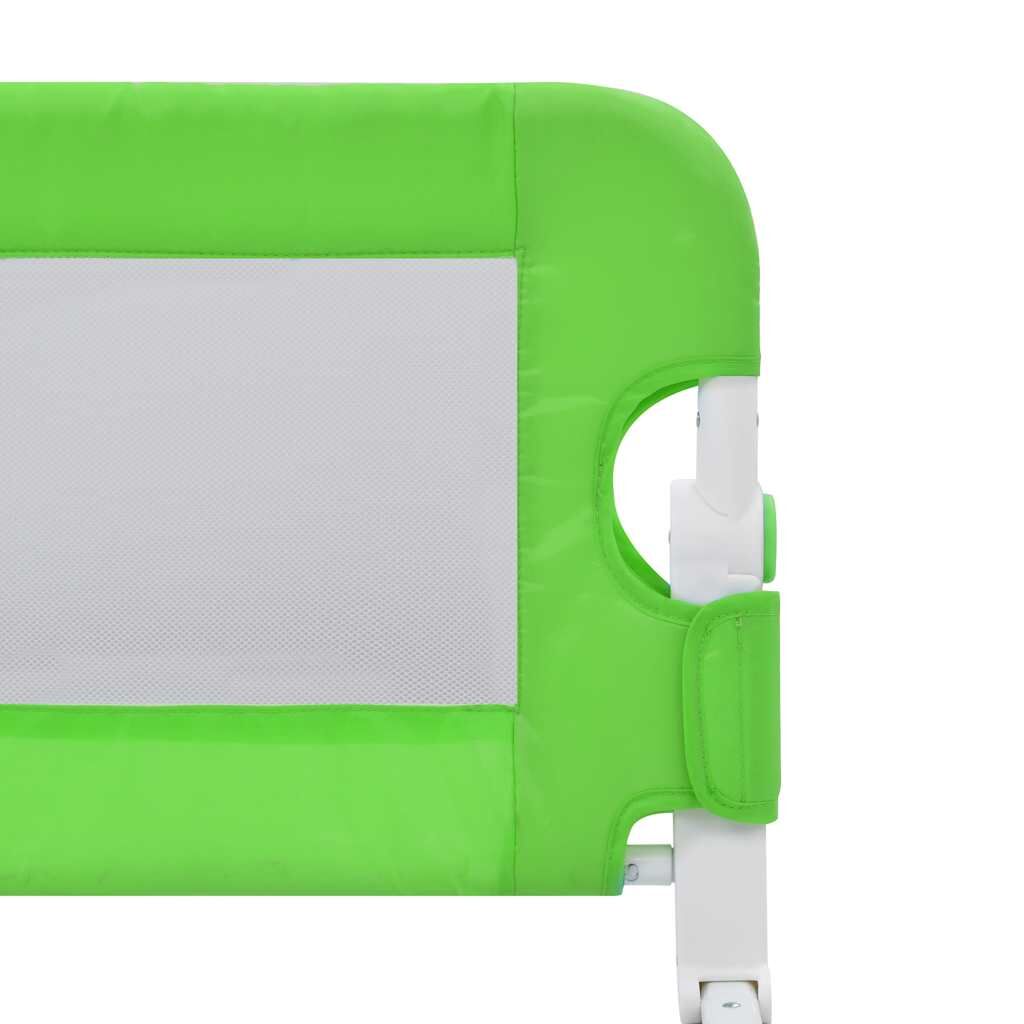 Vidaxl Barandilla De Seguridad Cama De Niño Poliéster Verde 120x42 Cm_4
