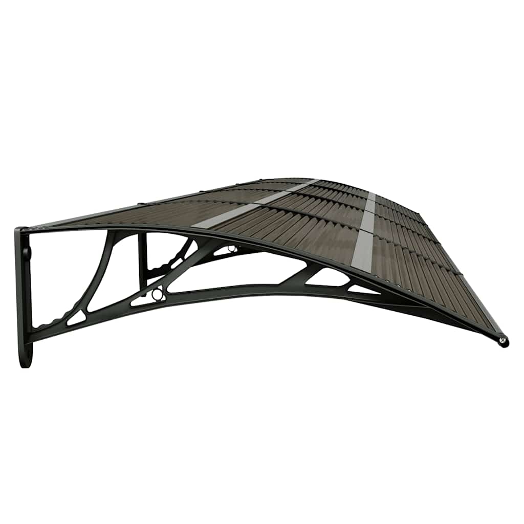 Marquesina De Puerta Policarbonato Negro 350x75 Cm_3