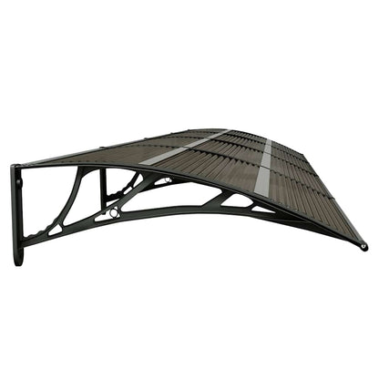 Marquesina De Puerta Policarbonato Negro 350x75 Cm_3