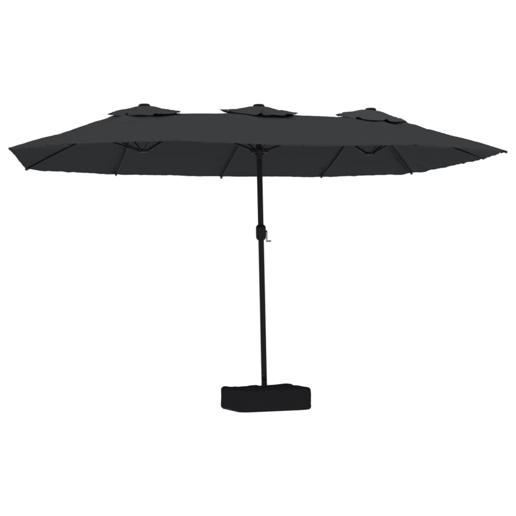 Sombrilla De Jardín Doble Negro 449x245 Cm_0